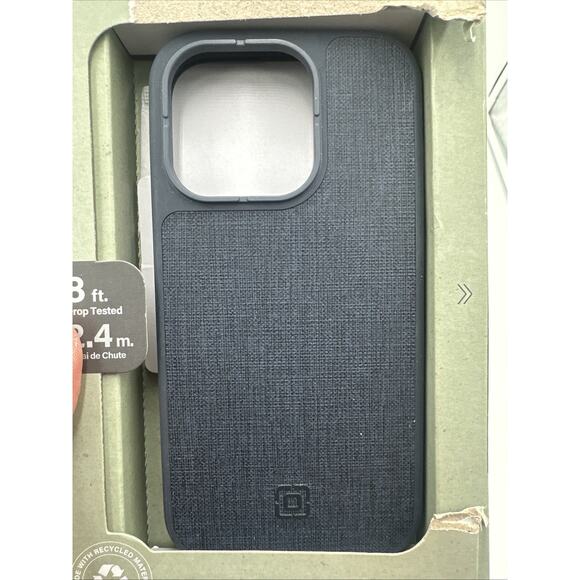 Incipio cru. Protective Magsafe Case iPhone 15 Pro (6.1" Large Cam) Navy Canvas - Picture 1 of 6